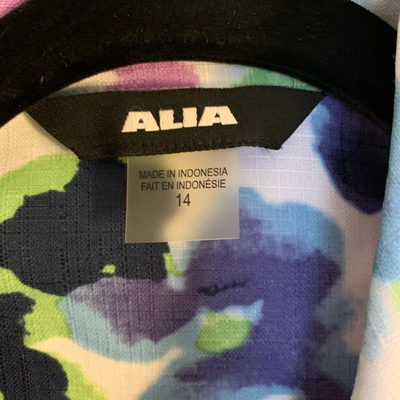 Blue Floral unlined blazer - Picture 4 of 6